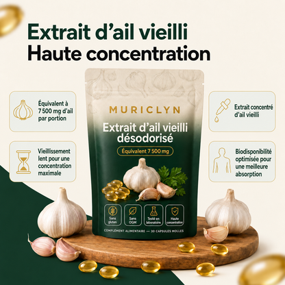MURICLYN — extrait d’ail vieilli à haute concentration
