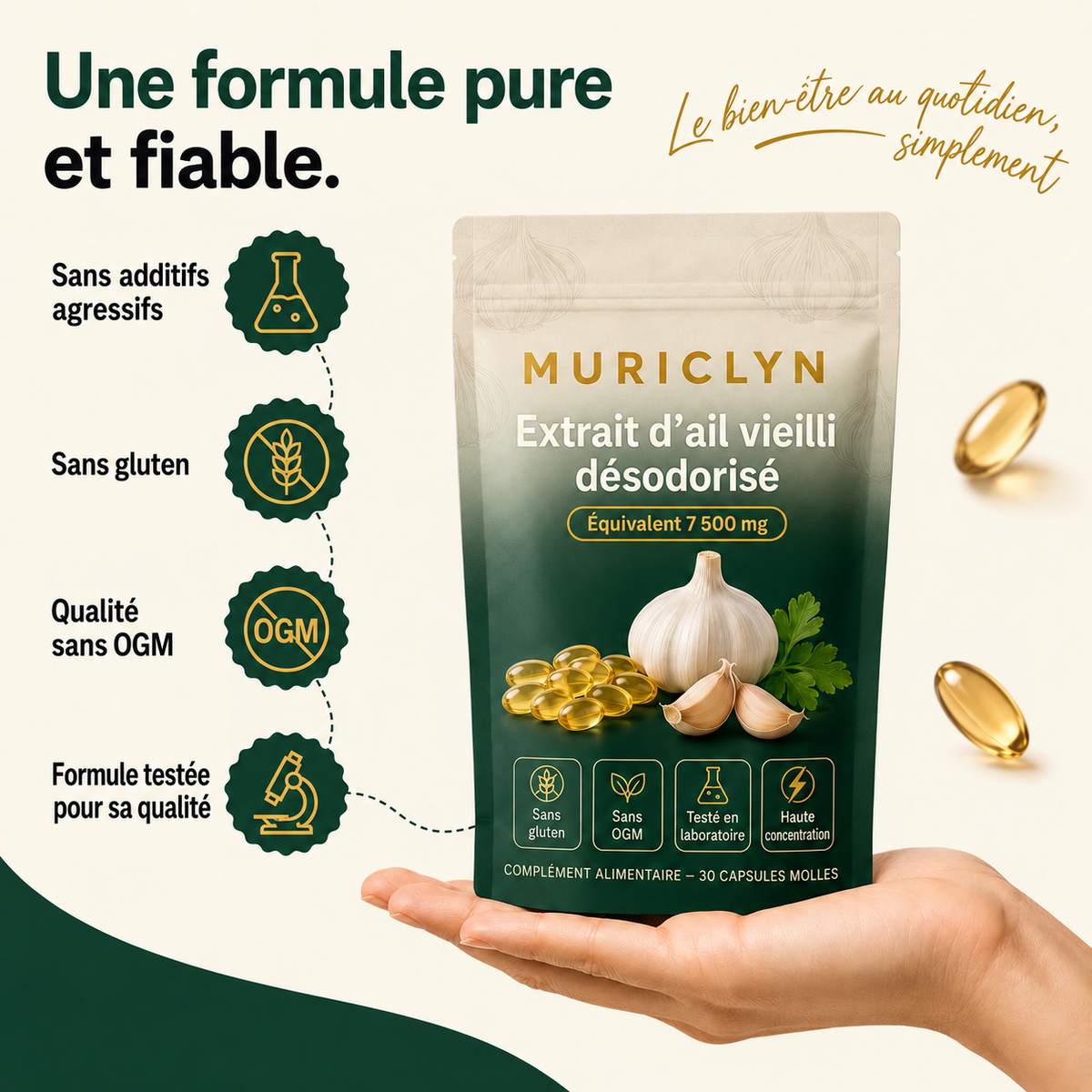 MURICLYN — formule, contrôles qualité et caractéristiques en français