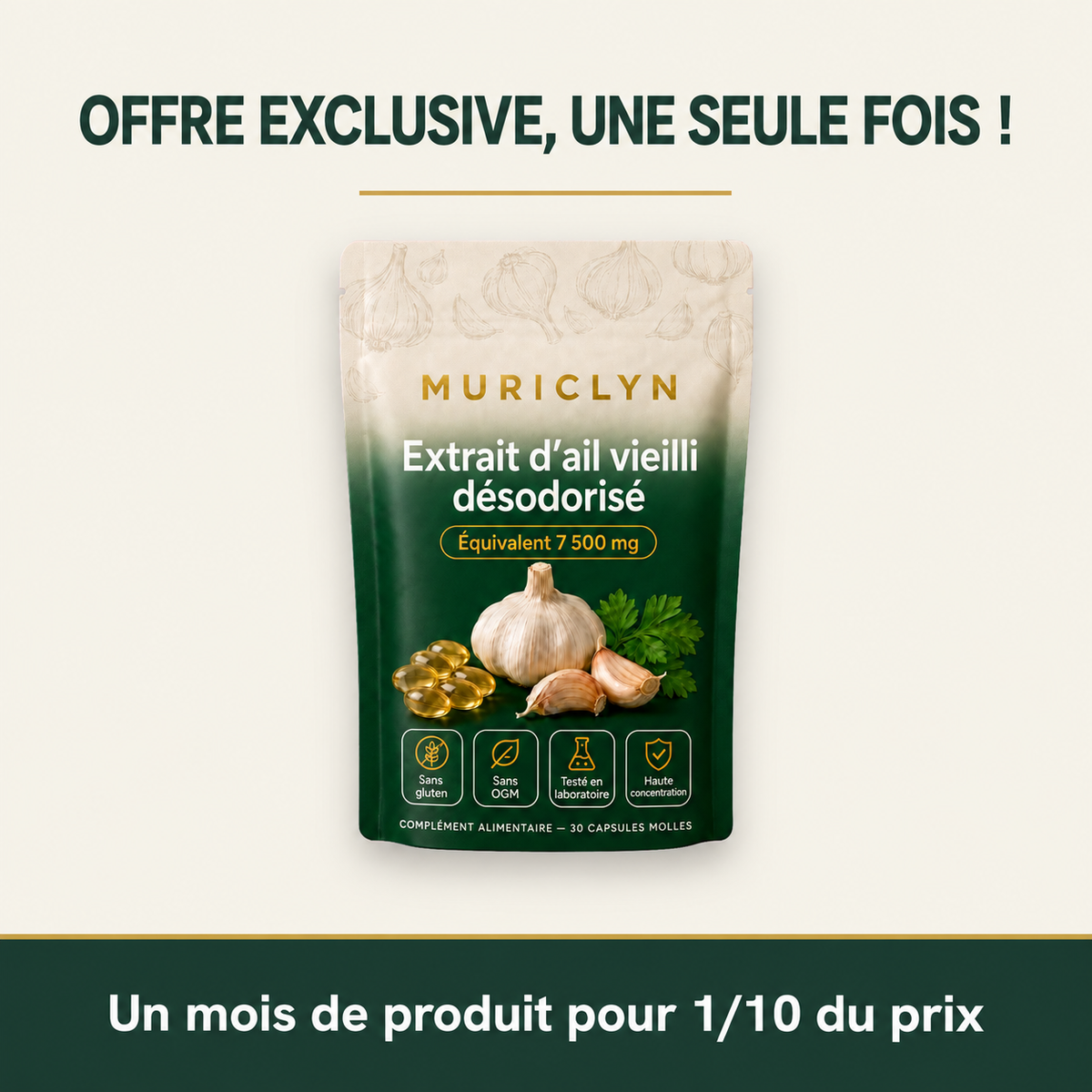 MURICLYN — offre d’un mois avec étiquette française